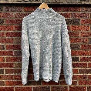 H&M Marled Gray Chunky Knit Marled Gray Oversized Sweater
